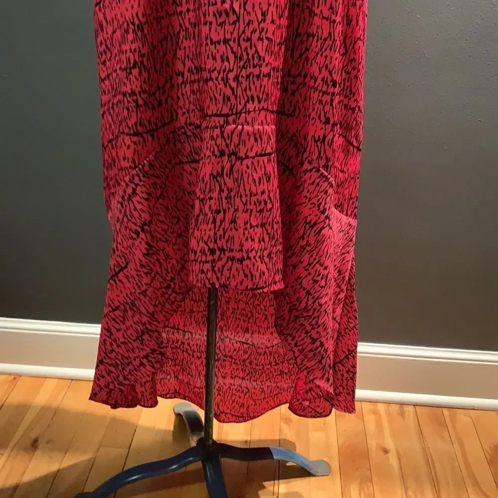 Bcbgeneration Pink/Blk Pattern High-Low Tank Maxi - image 3